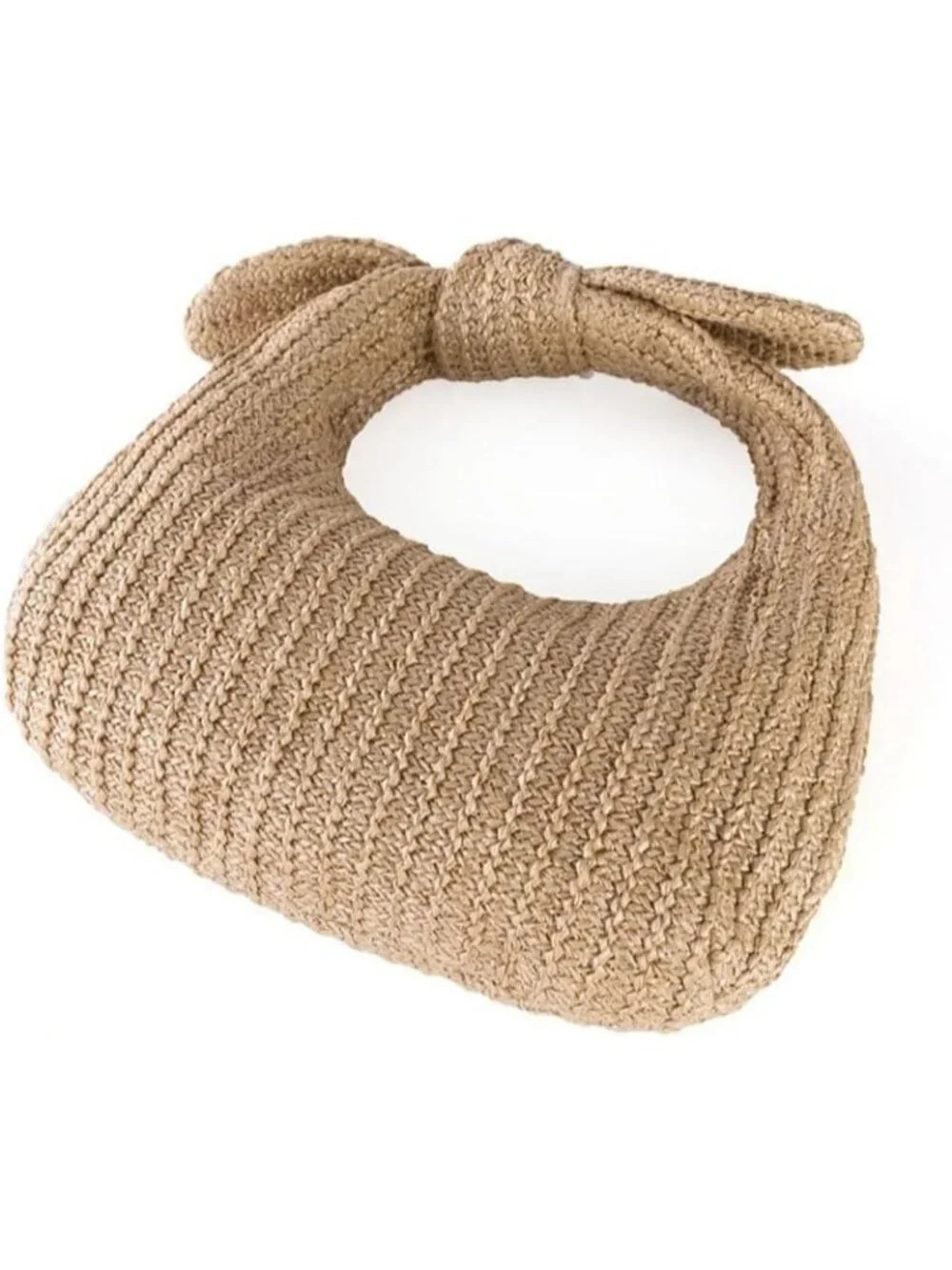 Women’s Khaki4 Straw Woven Clutch Purse Crossbody Evening Wedding Handbag